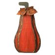 12  Tall Wooden Pumpkin: Antique Orange For Cheap