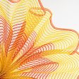 10  Wide Stripe Fabric Mesh: Yellow & Orange Cheap