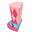 9  Bunny Harlequin Half Top Hat Ornament: Pink Sale