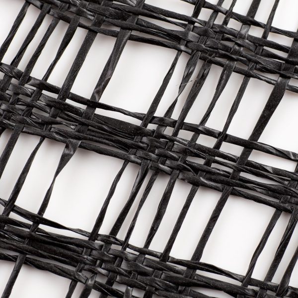 10  Poly Burlap Check Mesh: Black on Sale