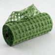 10  Poly Burlap Check Mesh: Lime Green Cheap