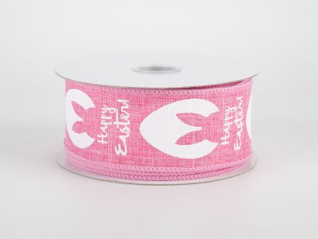 1.5  Bunny Ear Eggs Ribbon: Pink (10 Yards) Cheap