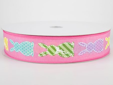 1.5  Easter Bunny Patterns Ribbon: Pink (50 Yards) Discount