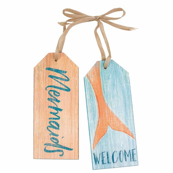 10  Tag Sign Greeter: Mermaids Welcome Online Sale