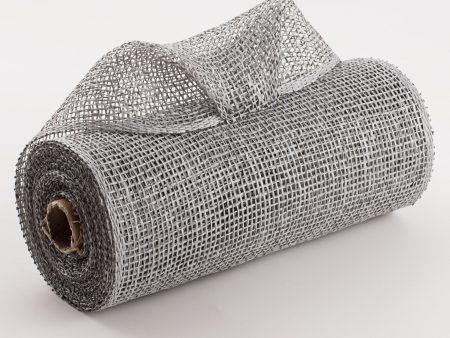 10  Poly Burlap Mesh: Grey on Sale