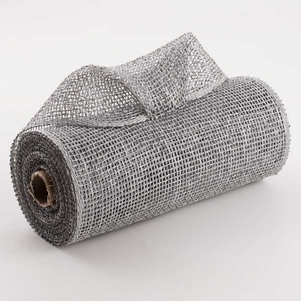 10  Poly Burlap Mesh: Grey on Sale