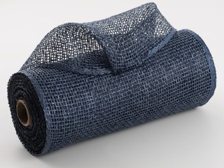 10  Poly Burlap Mesh: Navy Blue Online now