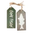 10  Tag Sign Greeter: Gone Fishing For Sale