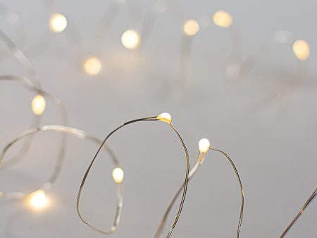 6  Battery LED Buds Wire Garland: Warm White Supply