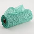 10  Poly Burlap Mesh: Mint Green For Sale