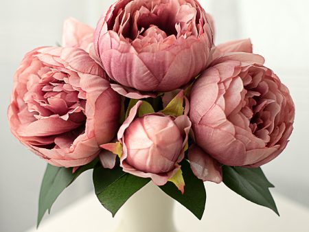 12  Peony Bouquet: Mauve Online Hot Sale