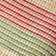 10  Small Stripe Fabric Mesh: Moss, Red, Natural Hot on Sale