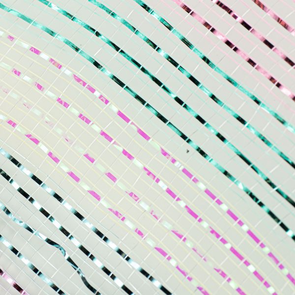 10  Unicorn Striped Mesh: Metallic Pastels Supply