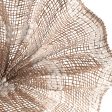 10  Poly Burlap Mesh: Natural Brown with Snowdrift Fashion