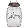 10  Wooden Sign: Welcome Mason Jar Fashion