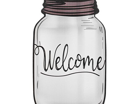 10  Wooden Sign: Welcome Mason Jar Fashion