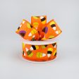 1.5  Whimsical Candy Corn Ribbon: Orange (10 Yards) Online Hot Sale