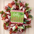 10  Square Wooden Sign: Holly Jolly Online now