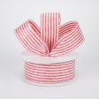 1.5  Iced Glitter Candy Stripe Ribbon (10 Yards) For Sale