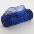 10  Border Stripe Mesh: Royal Blue & Black Cheap