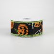 1.5  Witch Hat Wearing Jack-O-Lantern Ribbon (10 Yards) For Cheap