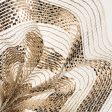 10  Burlap Deco Mesh: Cotton & Metallic Champagne Stripe Cheap