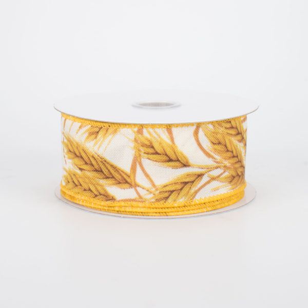 1.5  Golden Wheat Ribbon (10 Yards) Cheap