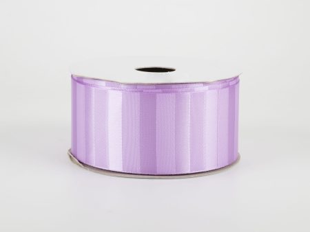 1.5  Satin Stripe Ribbon: Lavender (10 Yards) Cheap