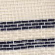 10  Border Stripe Mesh: Cream & Navy Blue Hot on Sale