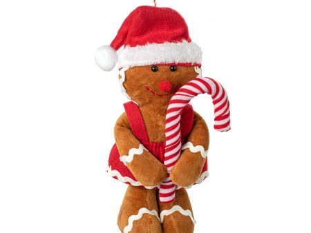 10   Plush Peppermint Gingerbread Ornament: Girl Fashion