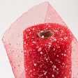 10  Snow Tulle Mesh: Red For Sale