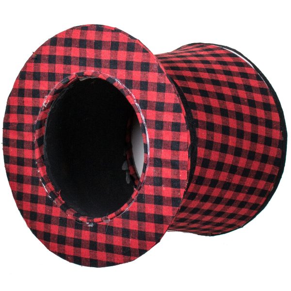 10  Buffalo Plaid Top Hat Decoration Online Sale