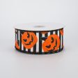 1.5  Jack-O-Lantern Ribbon: Striped (10 Yards) For Cheap