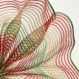 10  Small Stripe Fabric Mesh: Moss, Red, Natural Hot on Sale