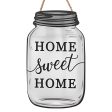 10  Wooden Sign: Sweet Home Mason Jar Online Sale