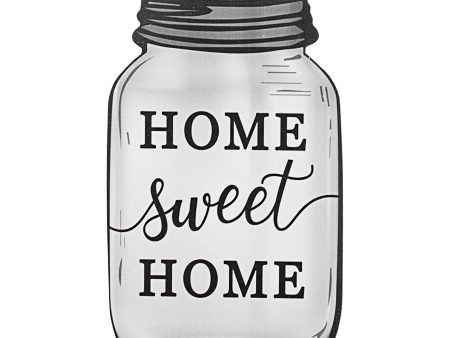 10  Wooden Sign: Sweet Home Mason Jar Online Sale