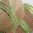 10  Poly Jute Deco Mesh: Lime Foil Christmas Cheap