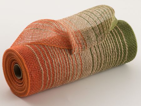 10  Burlap Deco Mesh: Fall Ombré Jute Cheap