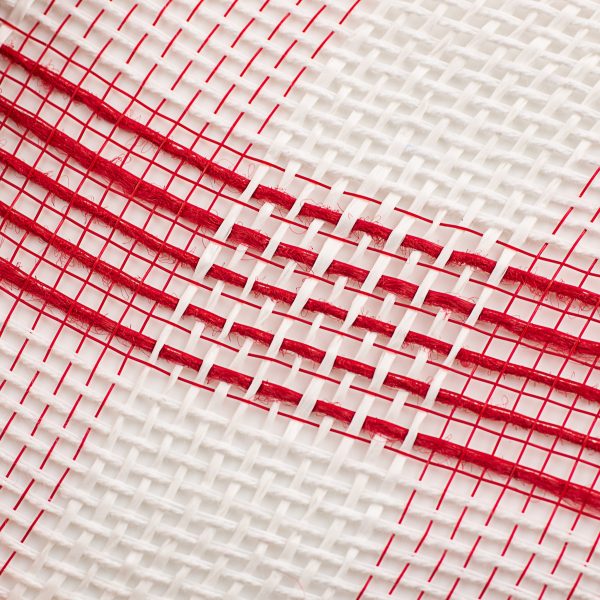 10  Cotton Check Deco Mesh: Red & White Fashion