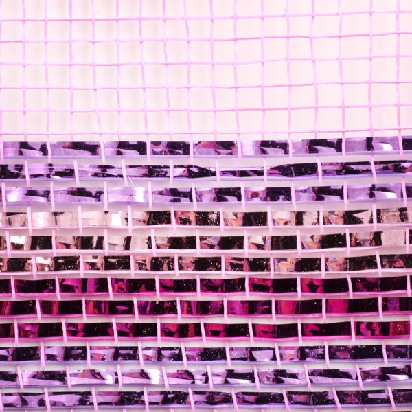 10  Border Stripe Metallic Mesh: Pink, Lavender, Hot Pink Discount