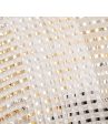 10  Poly Deco Mesh: Deluxe Wide Stripe Gold Silver White Online now