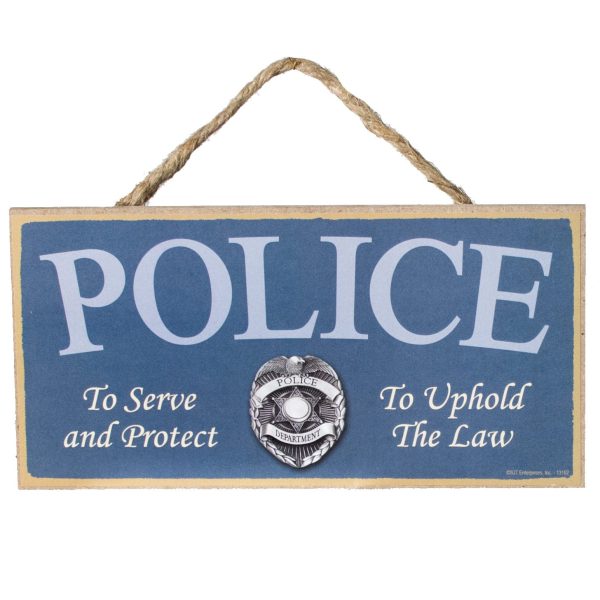 10  Wooden Sign: Police To Serve & Protect Online Hot Sale