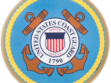 10  Round Wooden Sign: Coast Guard For Discount