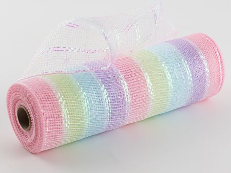 10  Iridescent Metallic Mesh: Pastels Online Sale