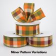 1.5  Harvest Check Woven Ribbon (10 Yards) Online