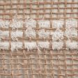 10  Poly Burlap Mesh: Natural Brown with Snowdrift Fashion