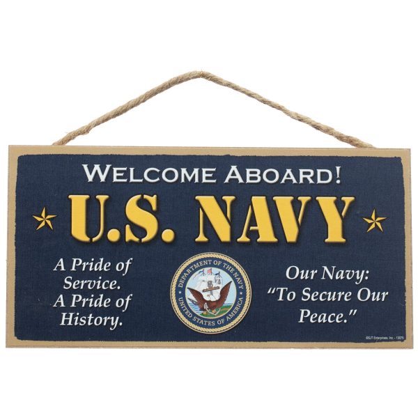 10  Wooden Sign: US Navy Supply