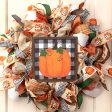 10  Square Wooden Sign: Pumpkin On Check Sale