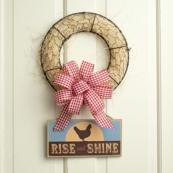 10  Wooden Sign: Rise and Shine Rooster Discount