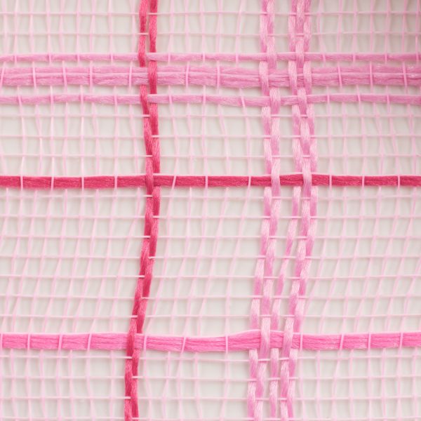 10  Crystal Plaid Mesh: Pink, Fuchsia, White Hot on Sale